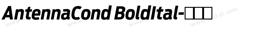 AntennaCond BoldItal字体转换 AntennaCond BoldItal字体转换